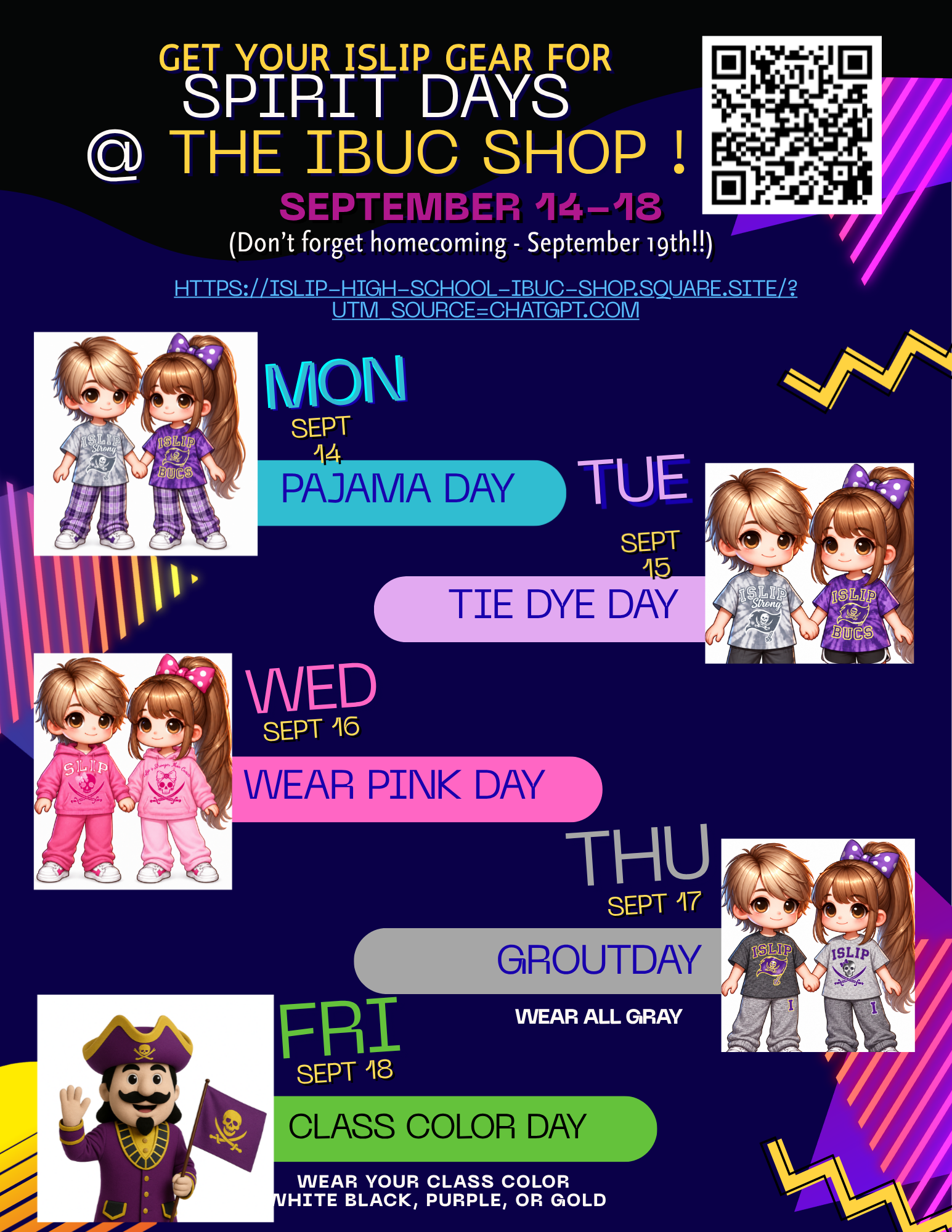 Islip HS Spirit Week Kicks Off on September 15