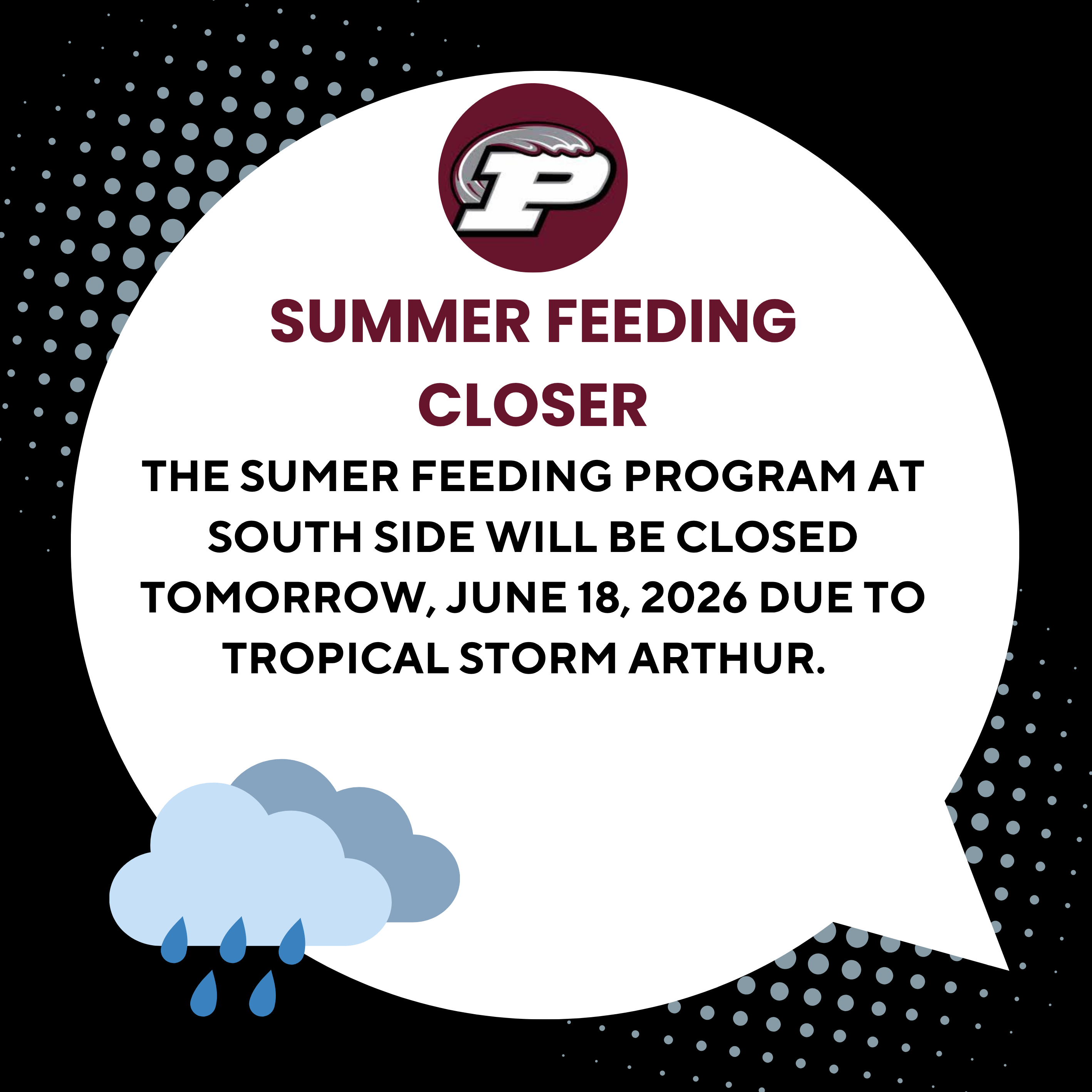 Closure of the Summer Feed Program