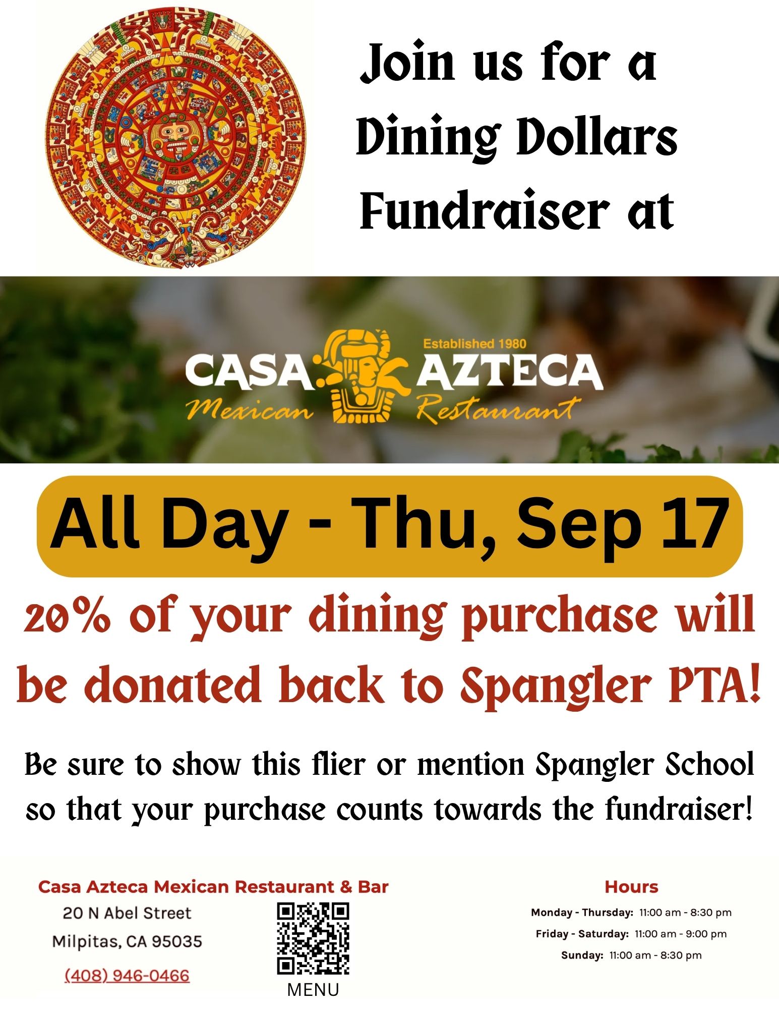 Casa Azteca Fundraiser 9/17