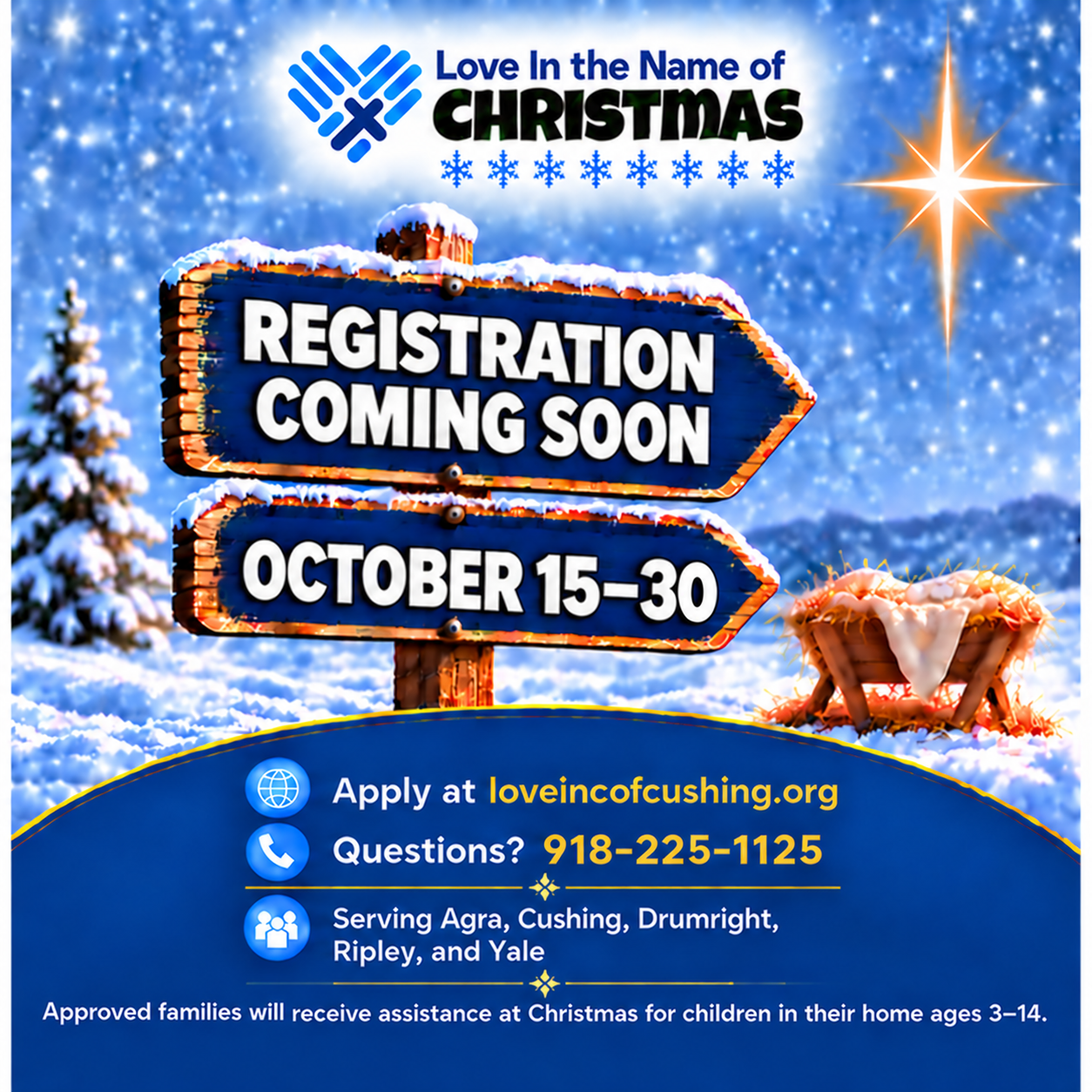 Love INC Christmas Assistance Registration - October 15-30