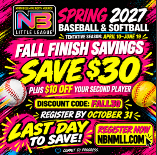 NBNM Little League Discount Through TOMORROW!