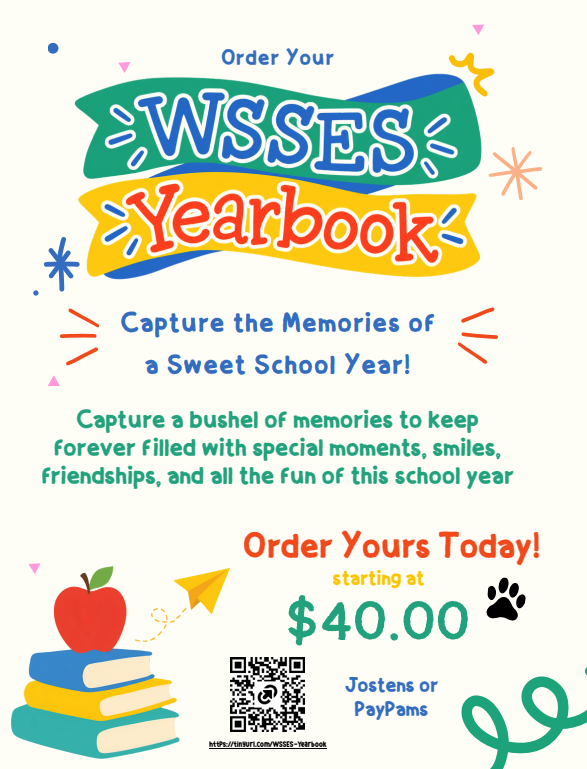 Order your WSSES Yearbook today! 
