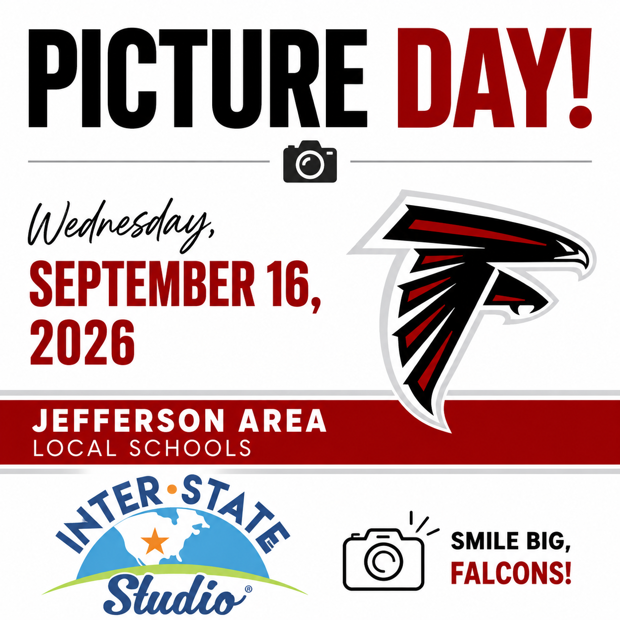 📣REMINDER! Tomorrow - Picture Day! 