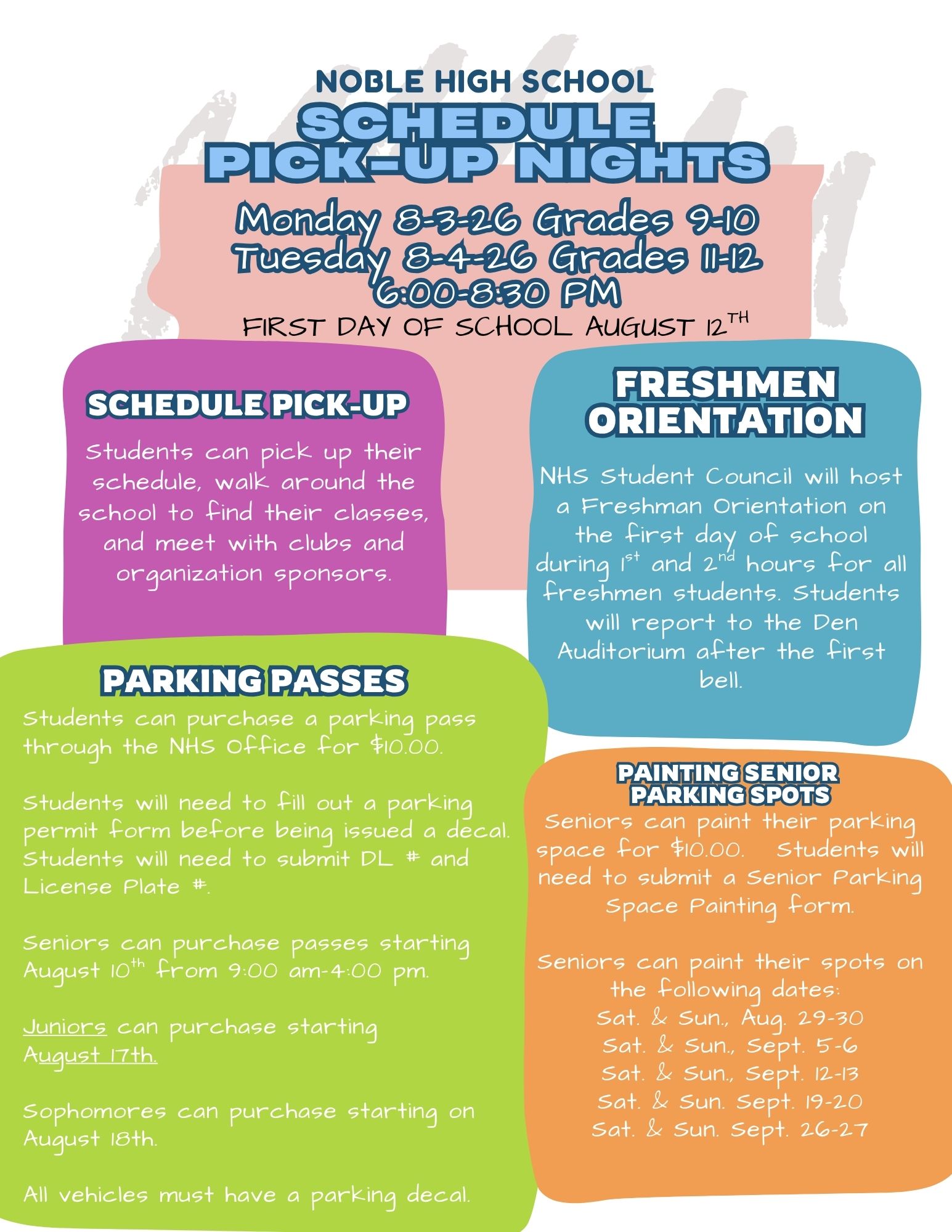 NHS Schedule Pick Up 