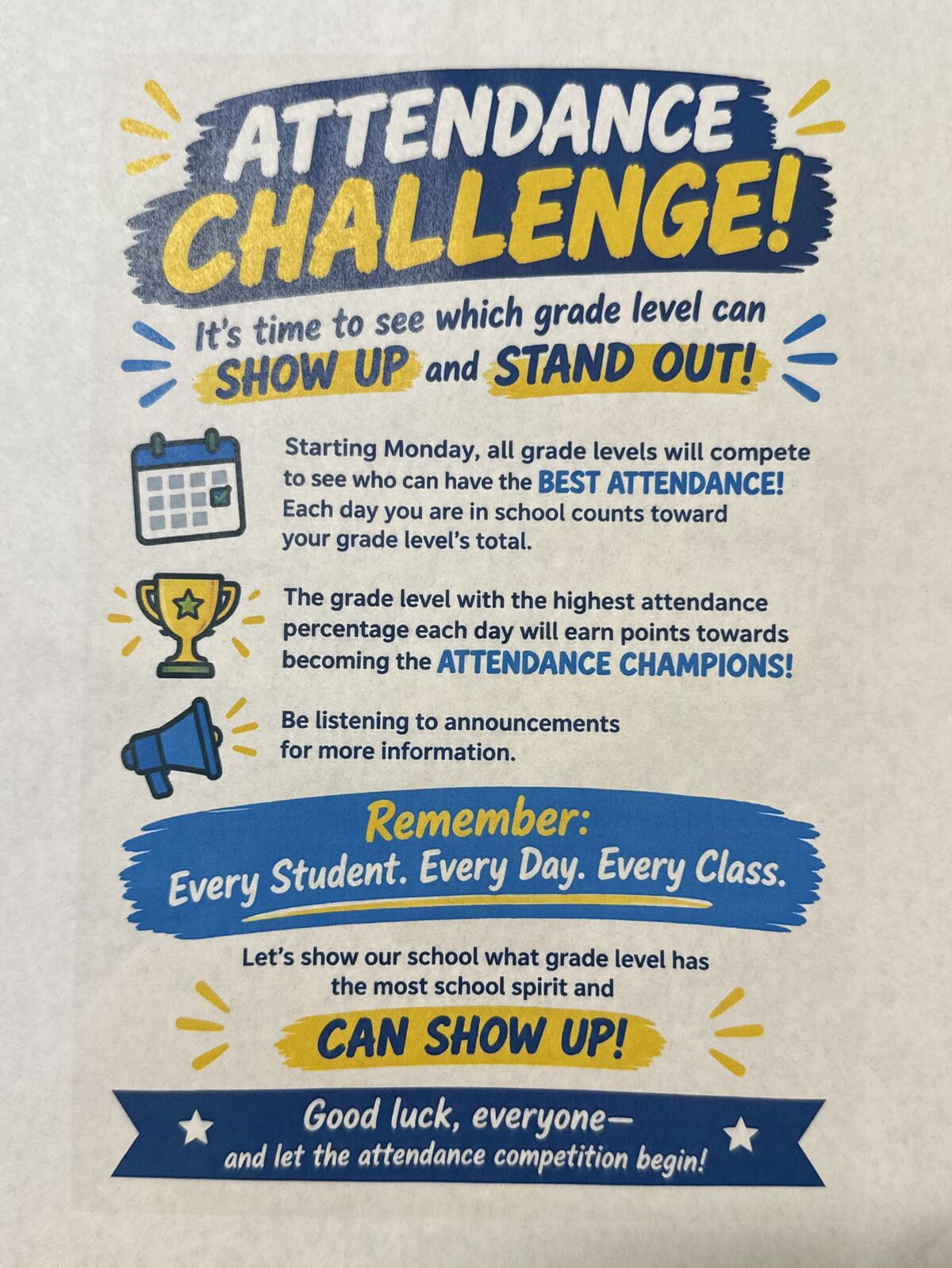 JMS - September Attendance Challenge