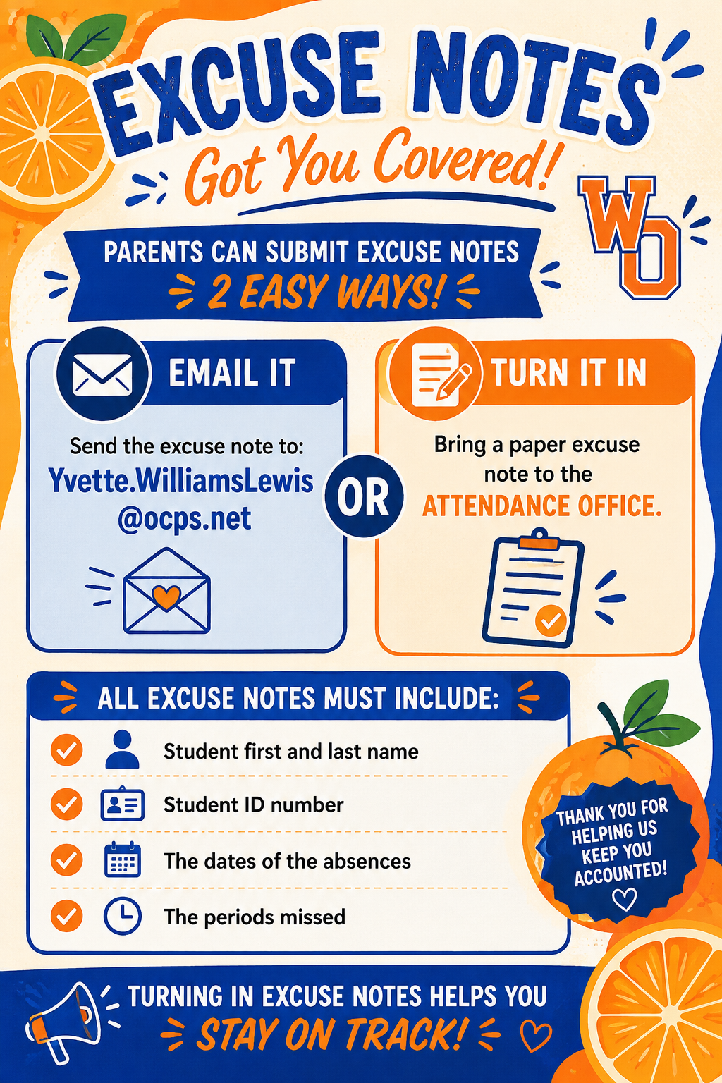 Attendance Procedure Updates