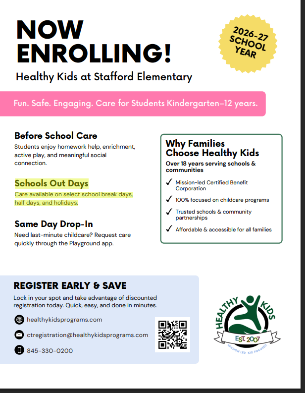9/4/2026 -Early Dismissal Child Care Option