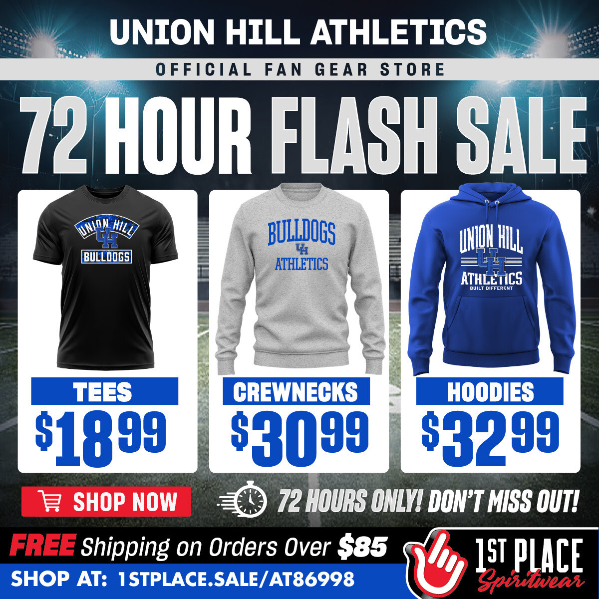 72 hour Flash Sale Spirit Store