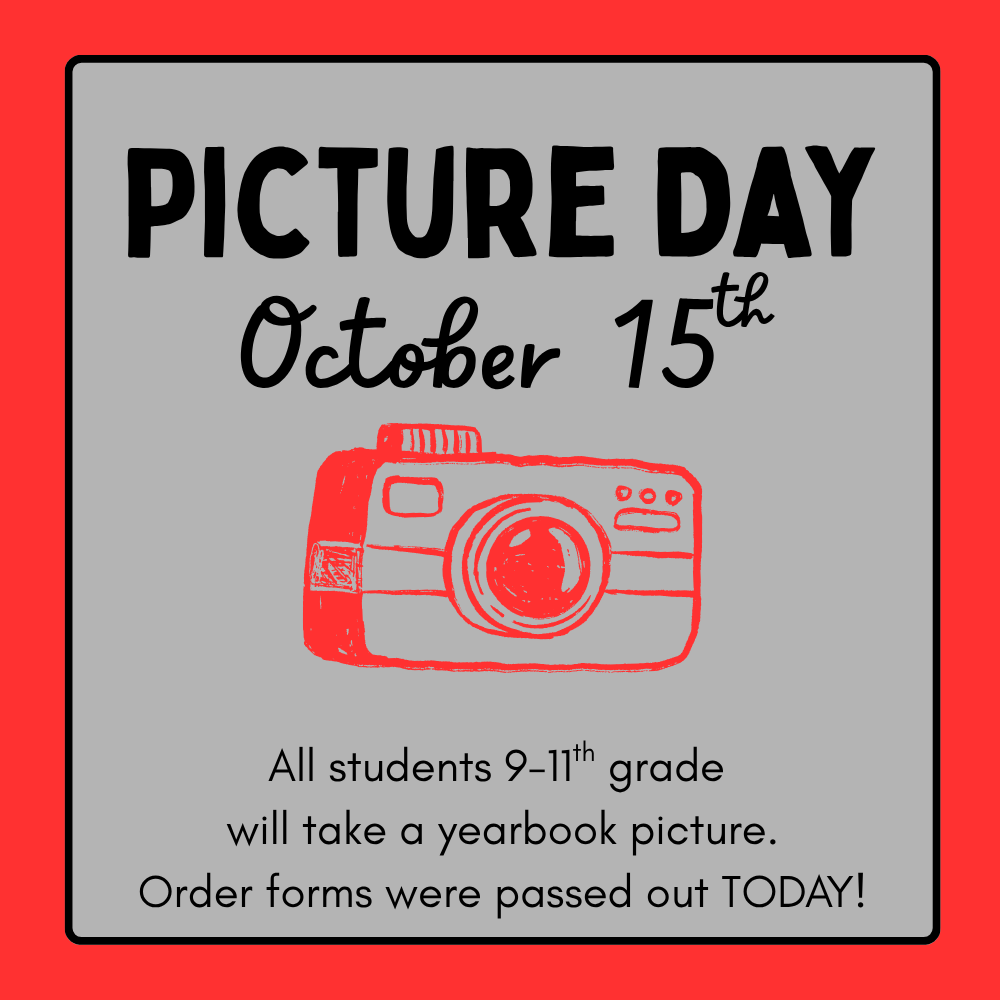 School Picture Day Information!