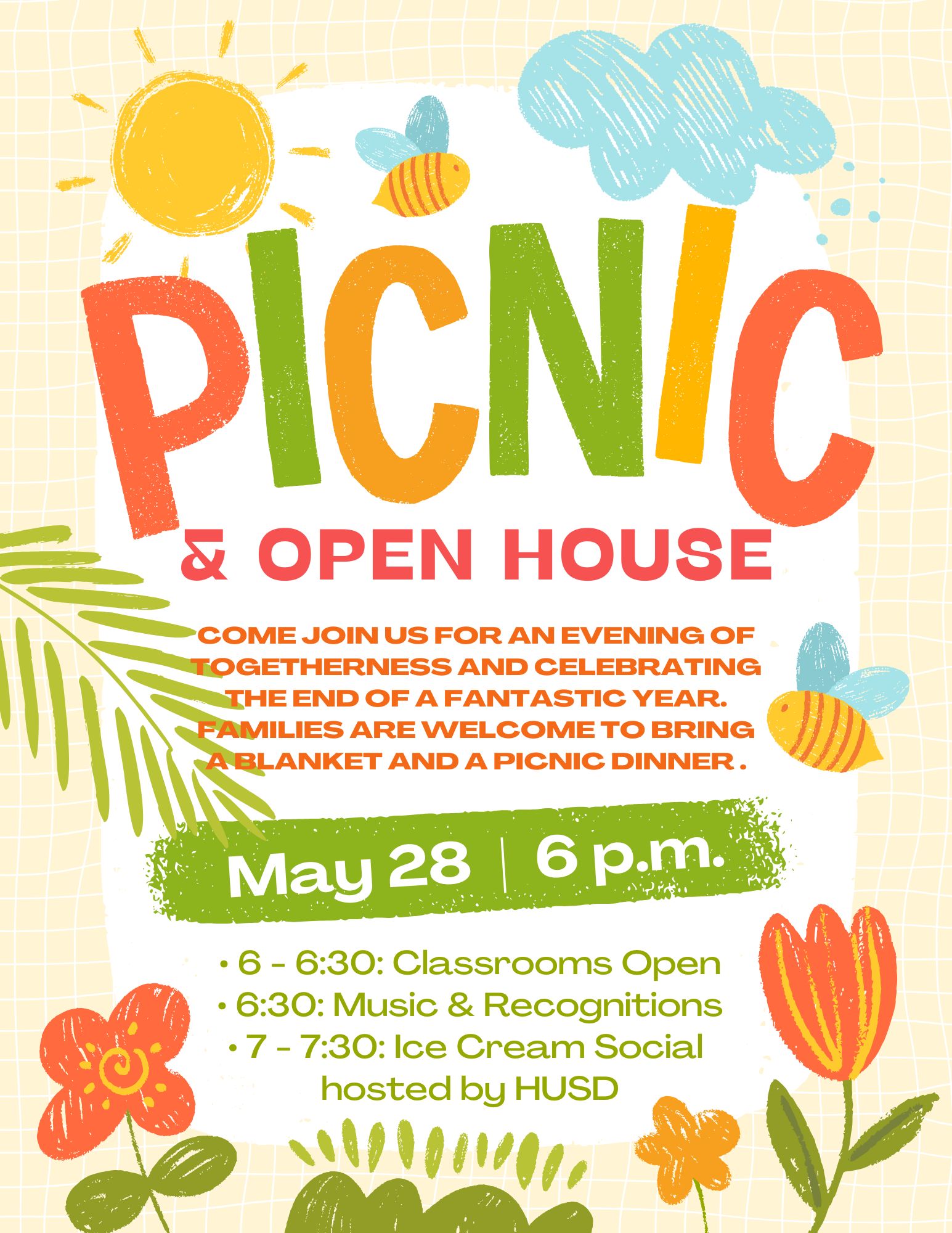 Picnic & Open House - May 28th