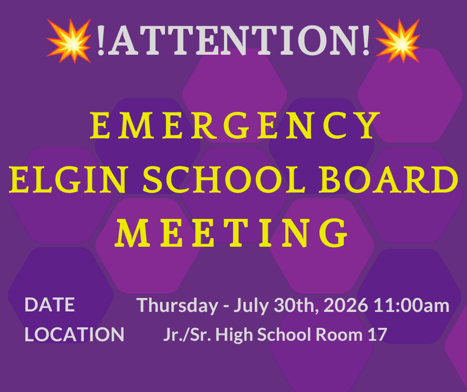 Emergency Elgin School Board Meeting