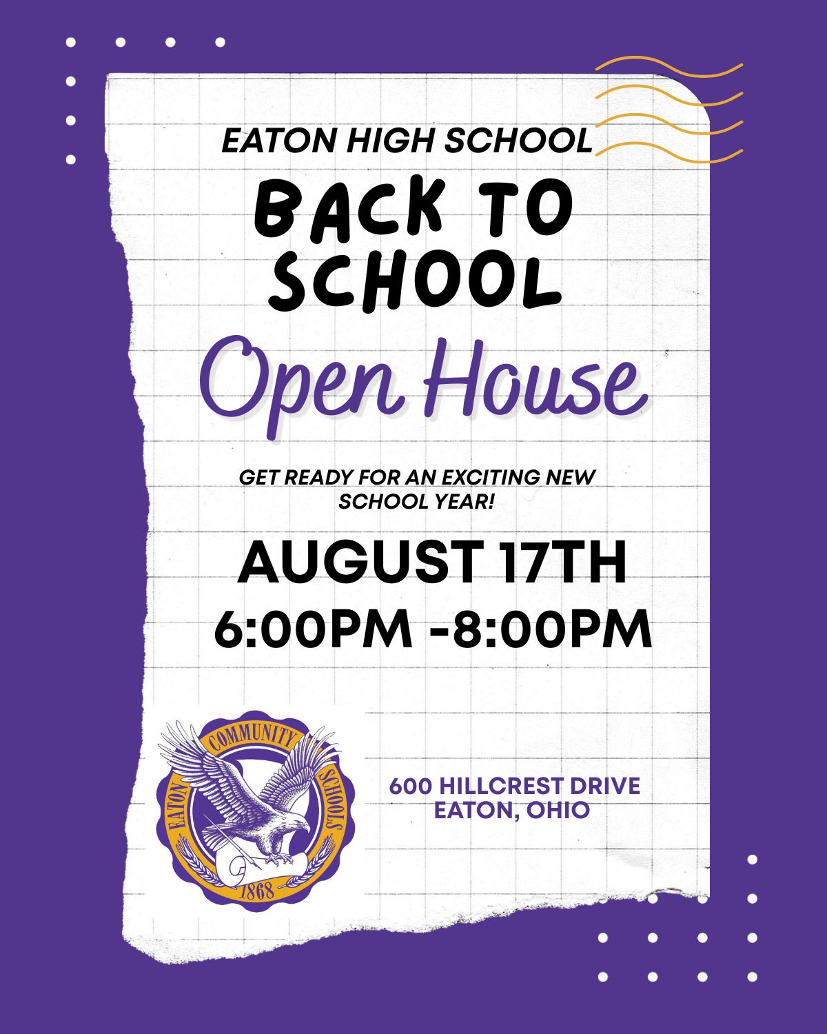 EATON HIGH SCHOOL OPEN HOUSE
