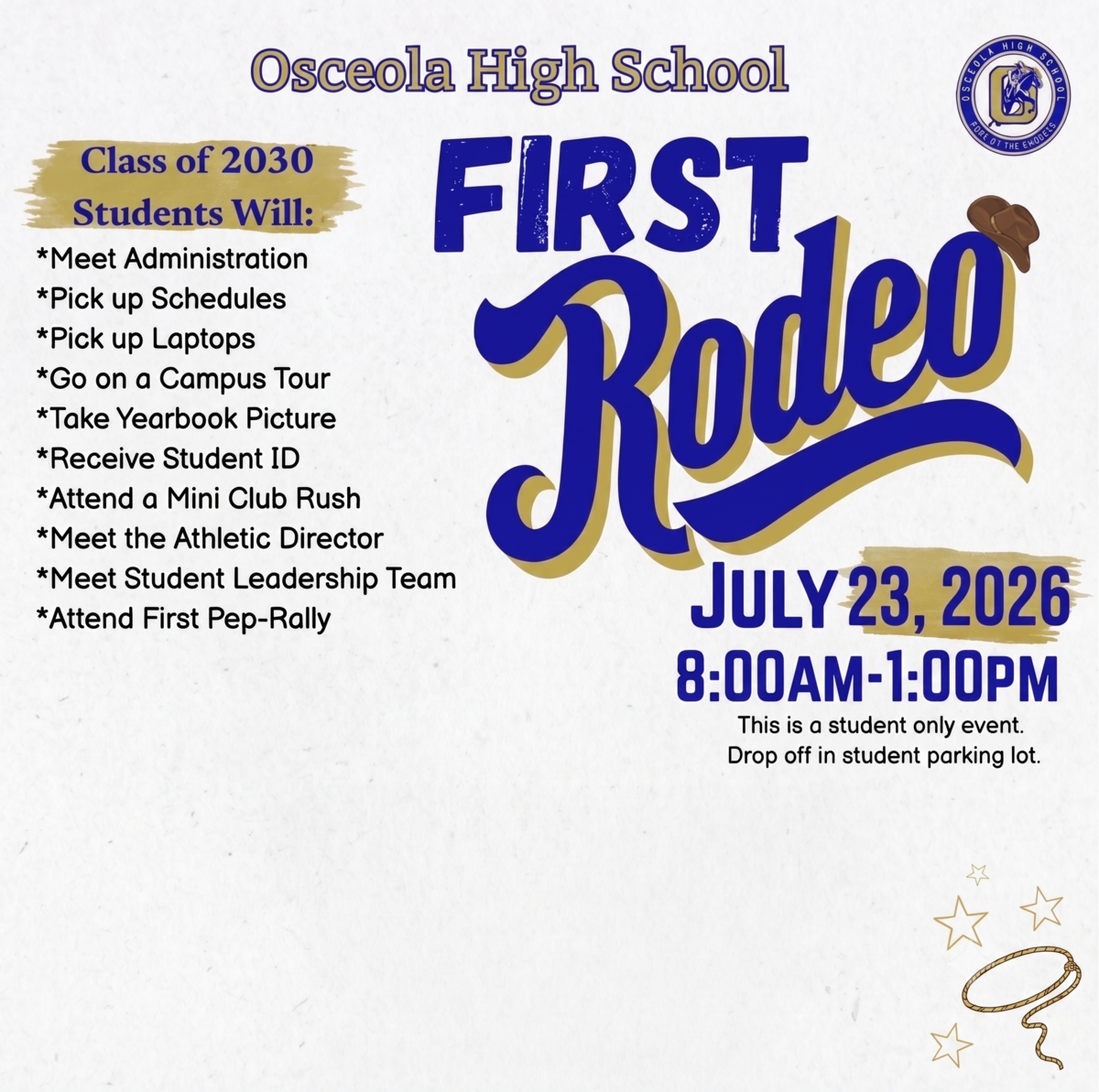 First Rodeo Reminder