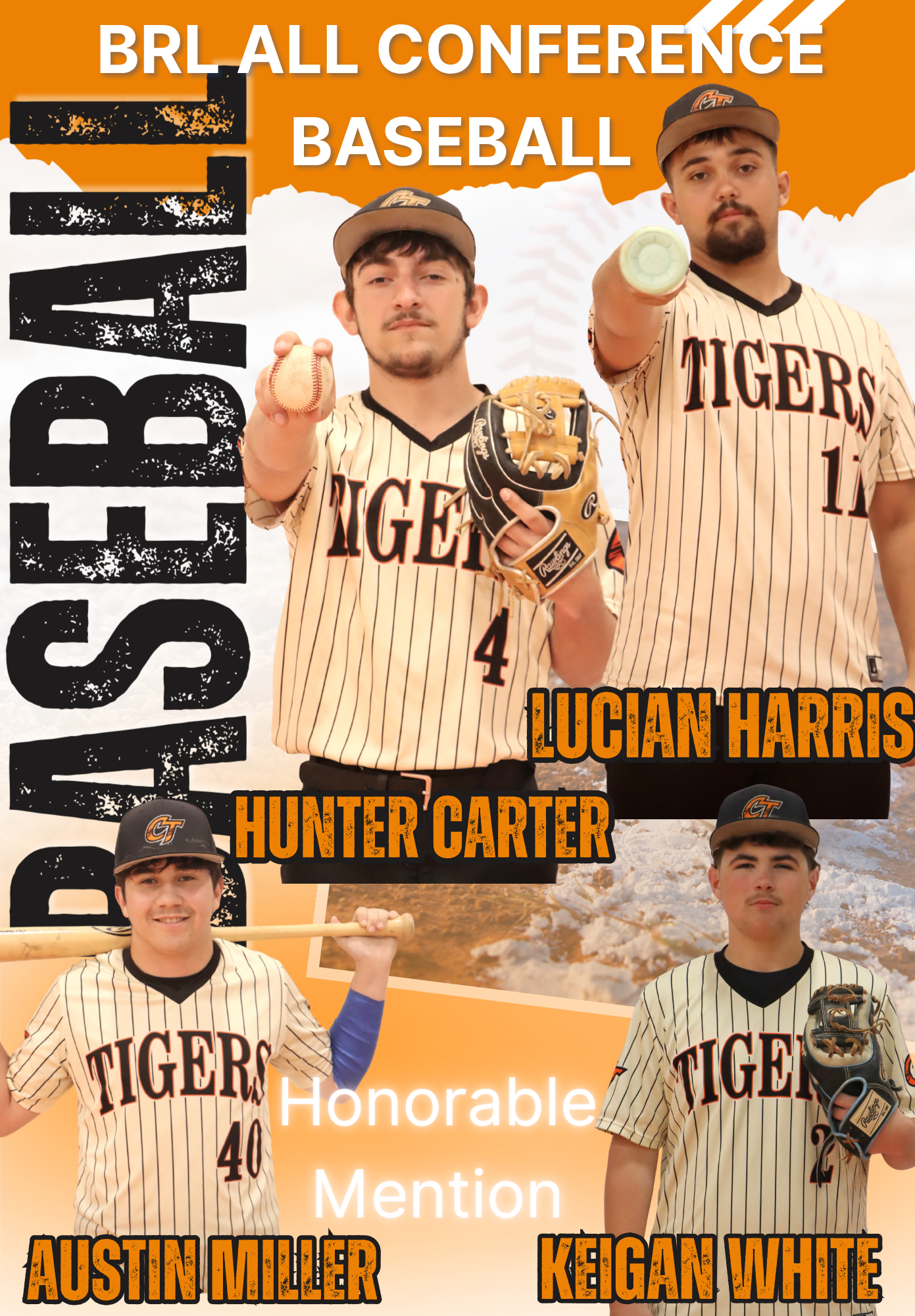 Congratulations BASEBALL BRL All Conference Players!