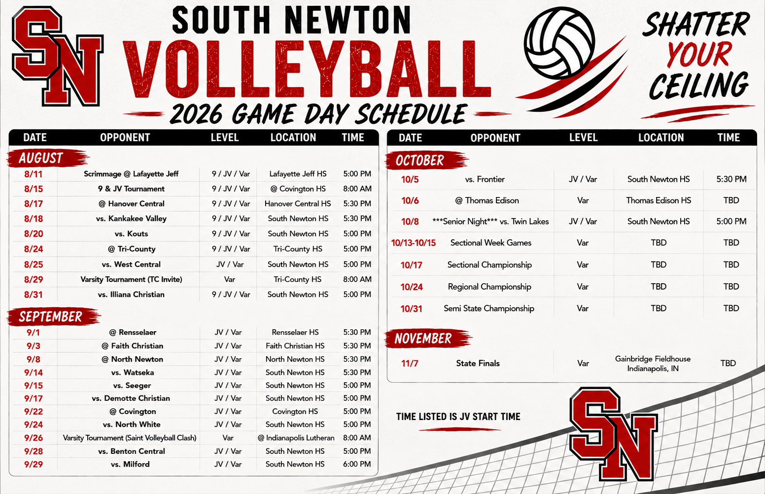 Come out and support the Lady Rebels Volleyball Team!