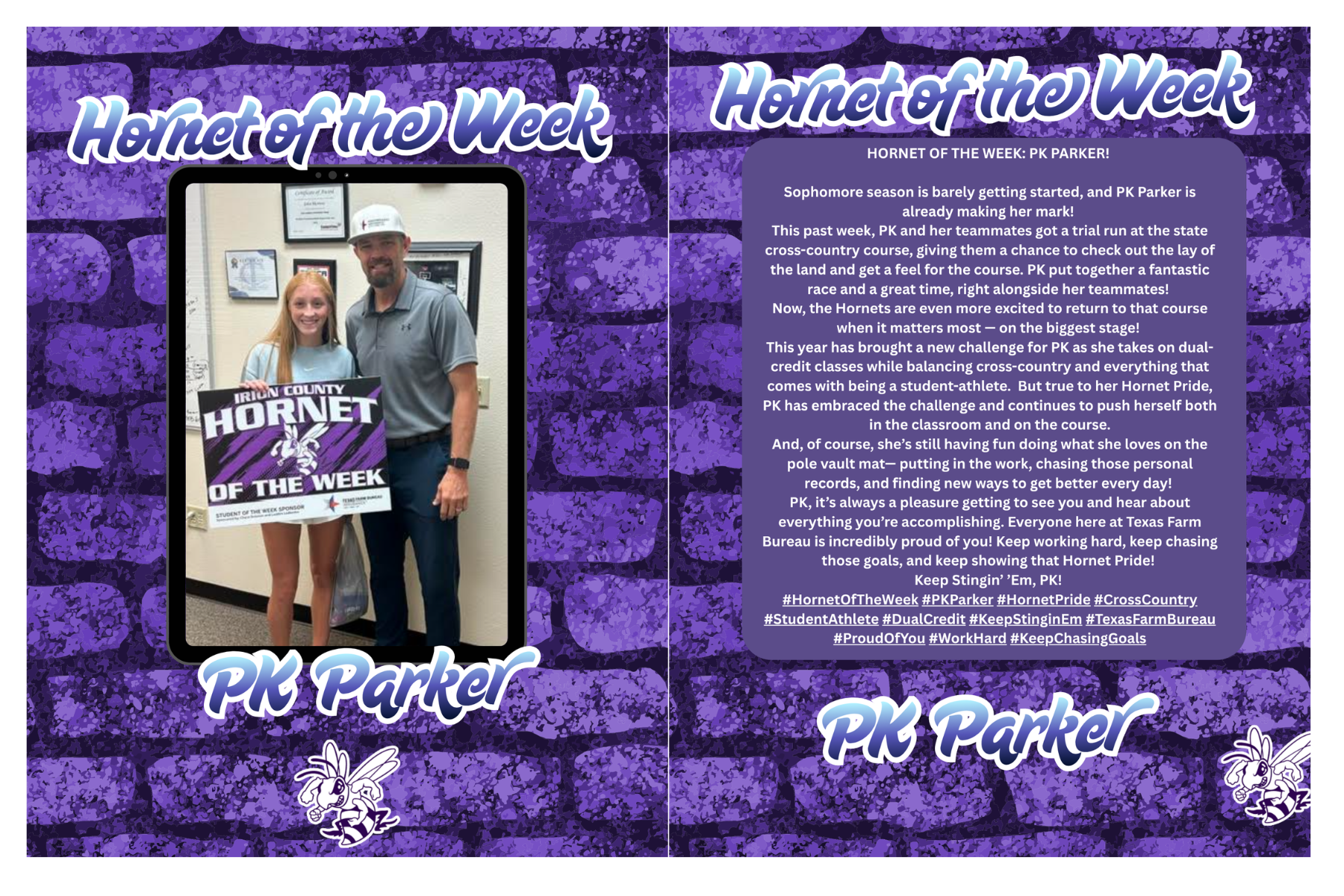 HORNET OF THE WEEK
