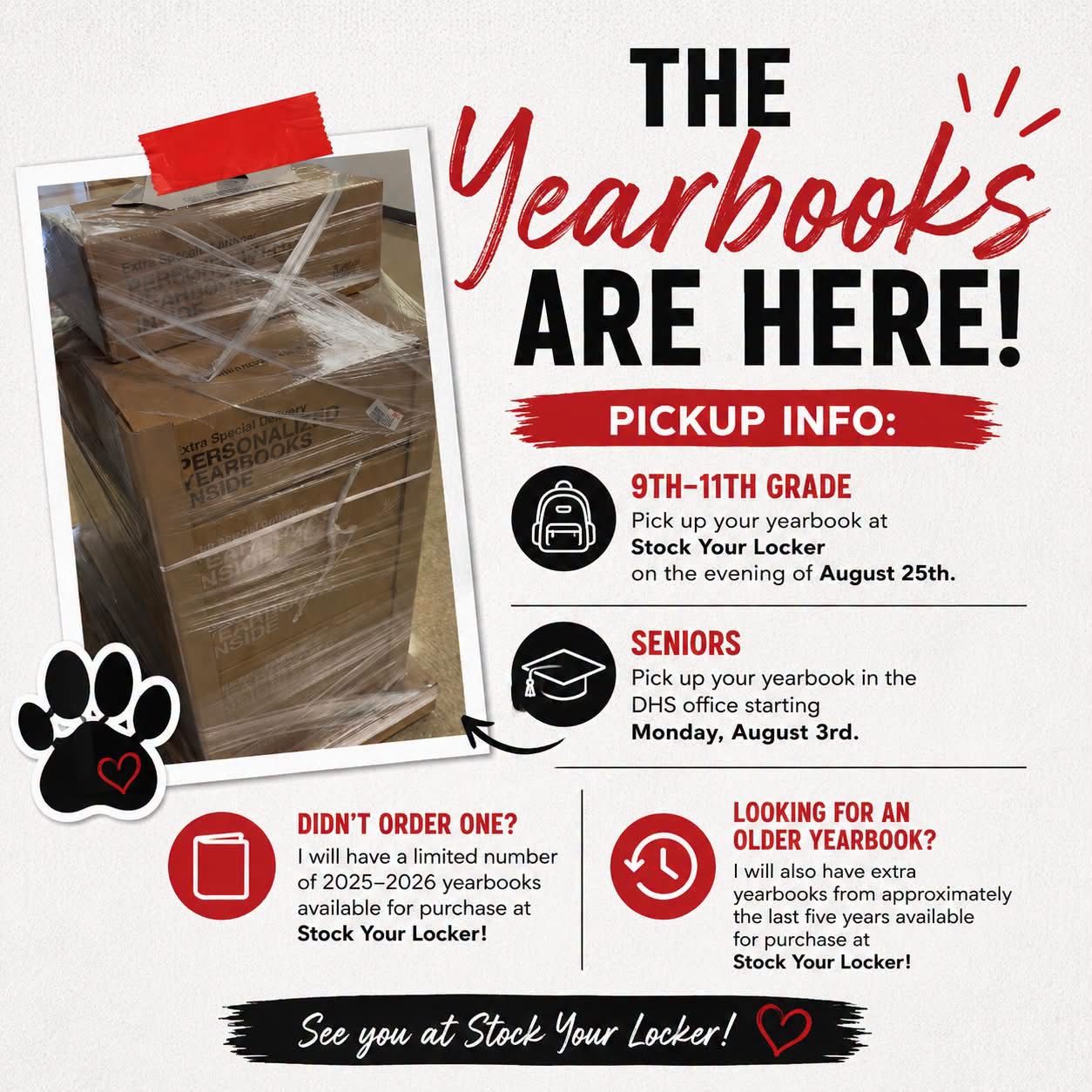 Yearbooks are Here!