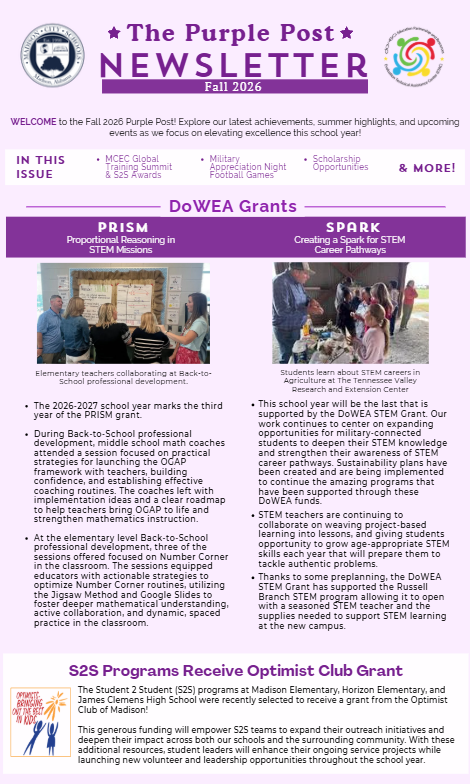 The Purple Post Newsletter: Fall 2026