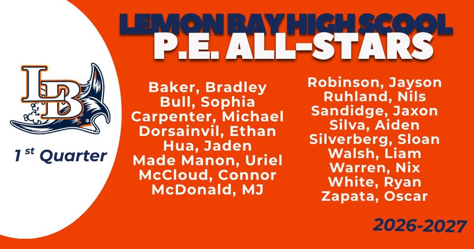 PE Allstars for 1st Quarter