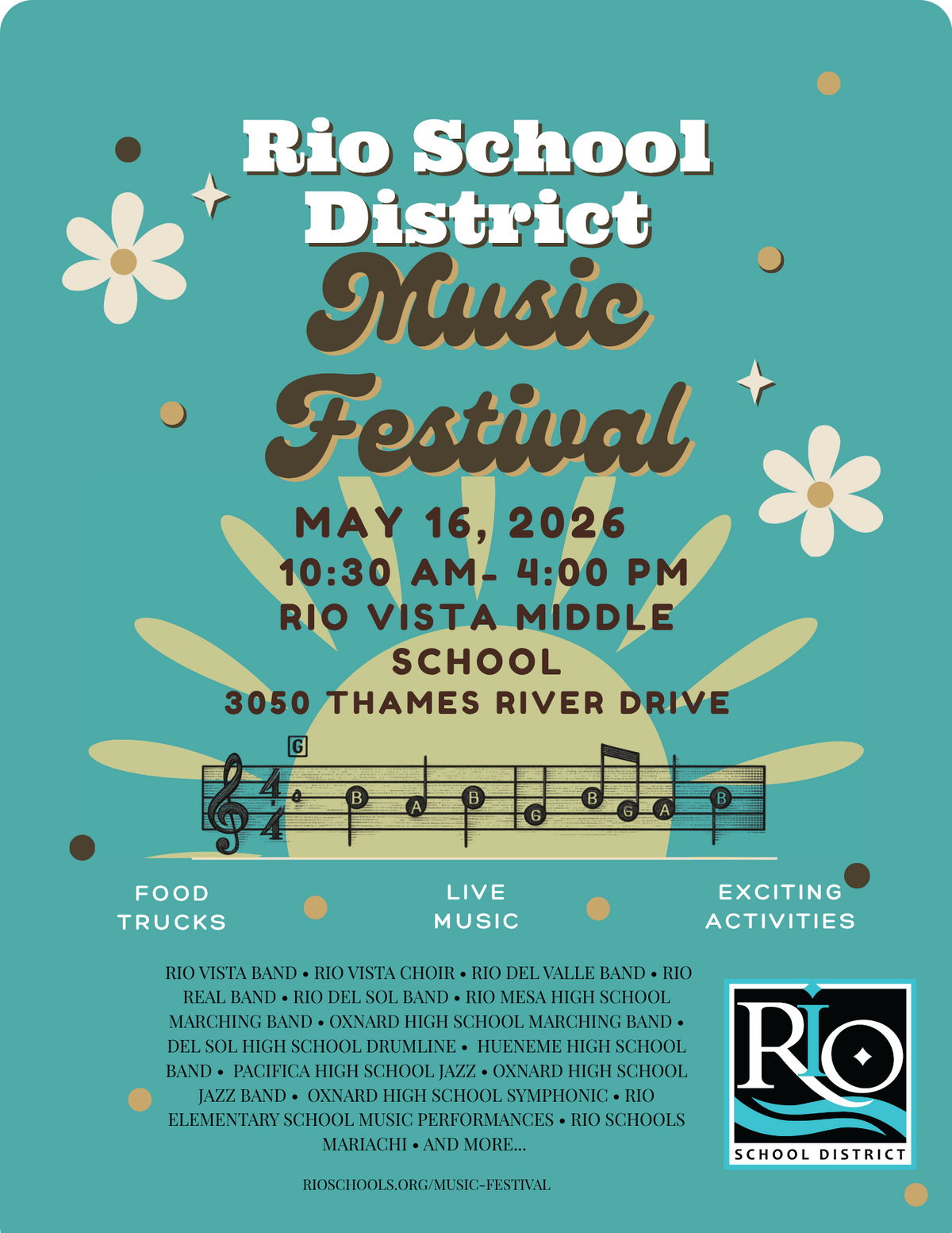 🎶🌞 Get Ready for the Rio School District Music Festival! 🌞🎶