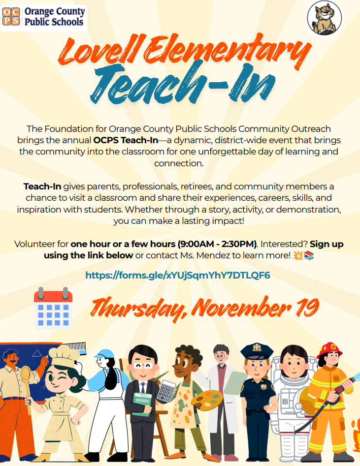 👩‍🏫 Lovell's Teach-In 2026 💥🌟 Nov. 19
