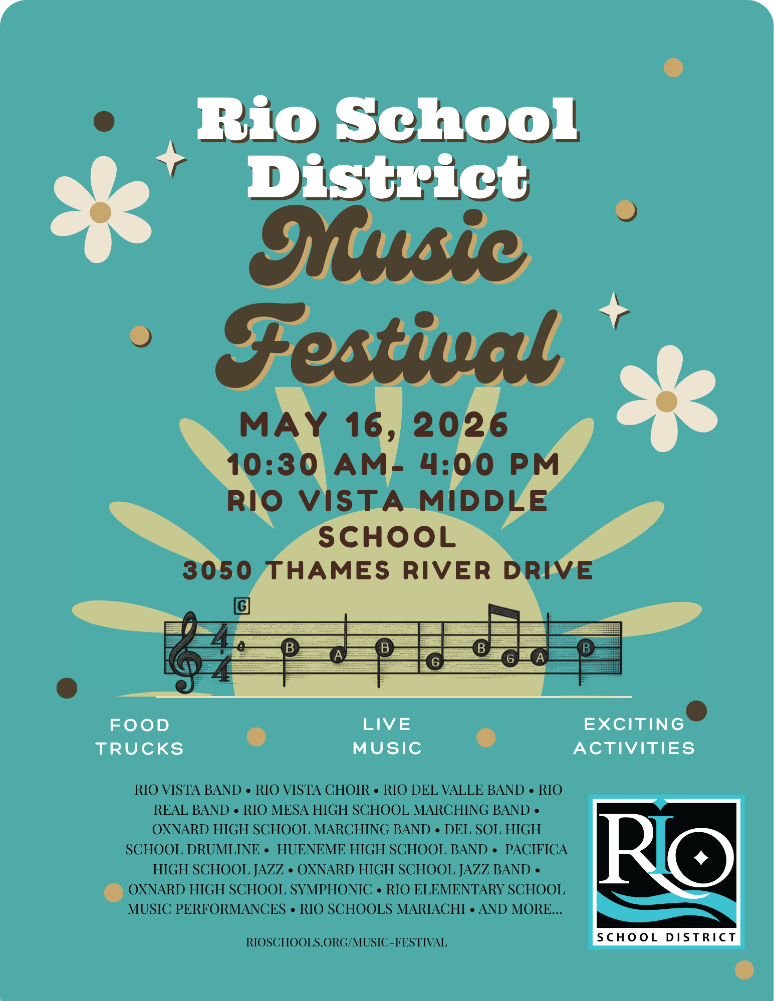 🎶🌞 Get Ready for the Rio School District Music Festival! 🌞🎶