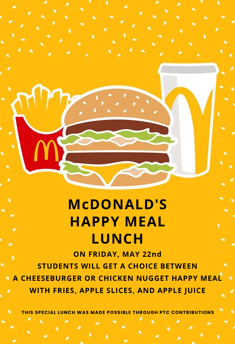 PTC McDonald's Day at Central School!