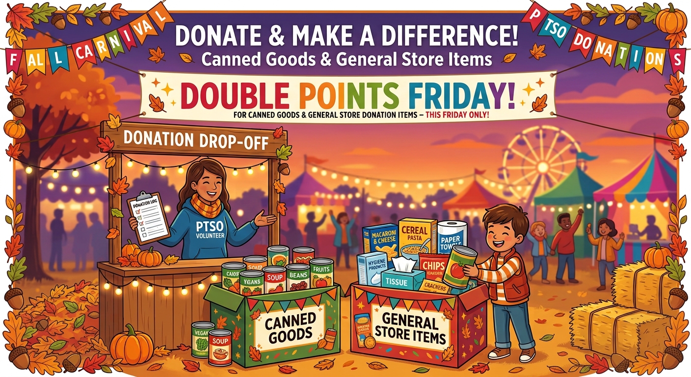 Double Points Friday Reminder | Canned Goods & General Store