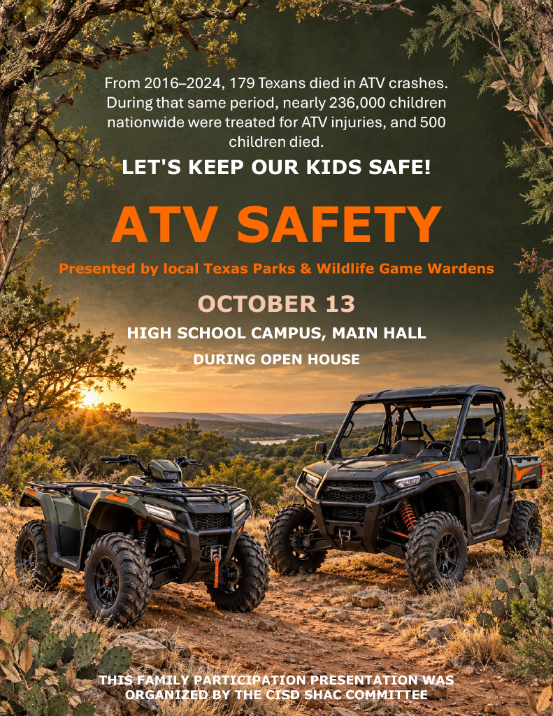 ATV Safety Presentation on Oct 13 @ Open House