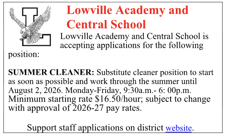 Employment Opportunities at LACS