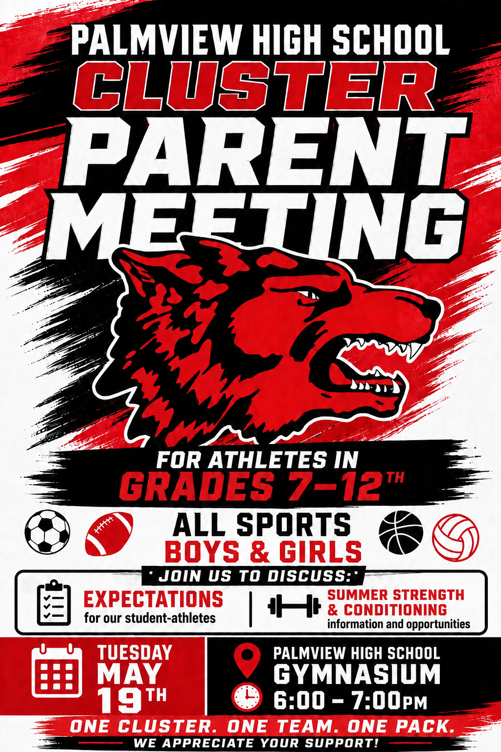 Palmview High School Cluster Parent Meeting 🐺