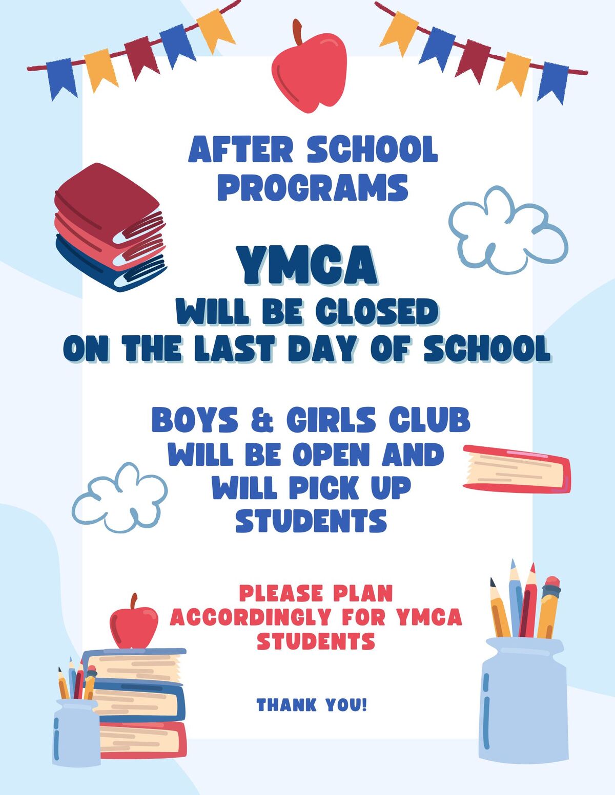 After School Programs Announcement
