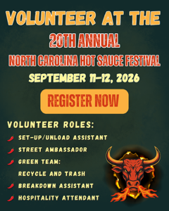 Volunteer at the NC Hot Sauce Festival! 