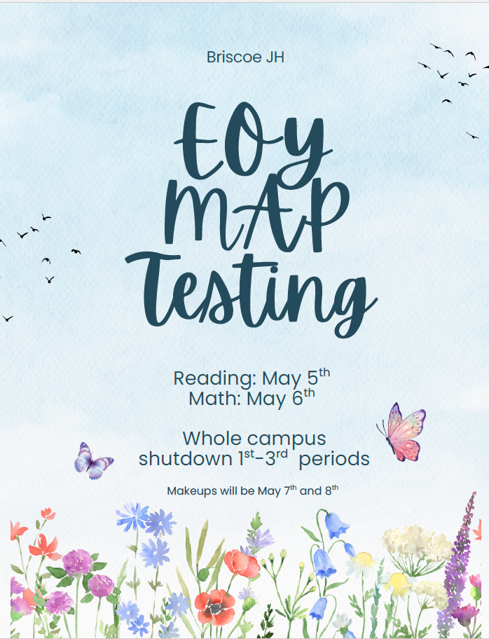 EOY MAP Testing dates
