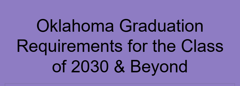 Graduation Requirements for Class of 2030 and Beyond