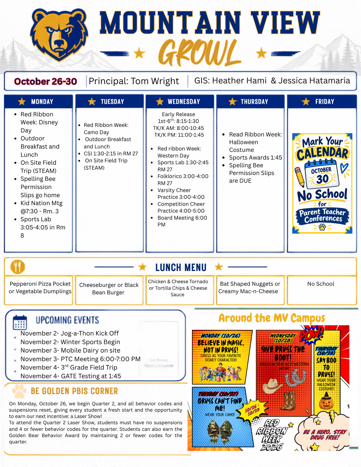 GROWL 10/26-30