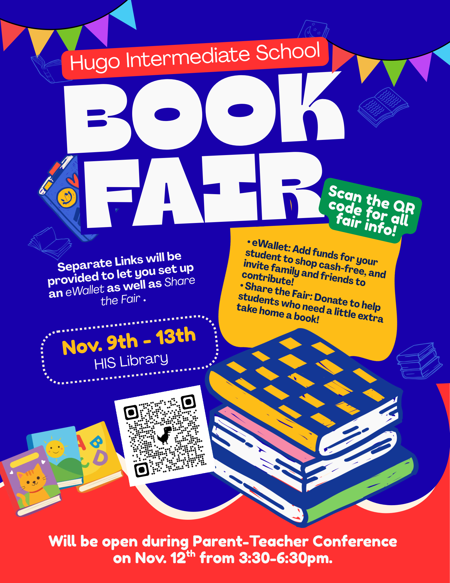 HIS Book Fair Coming November 9th-November 13th!!