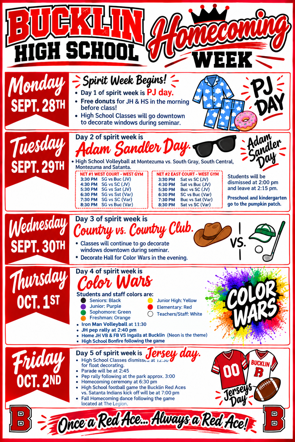HOCO Week the rest of the week!