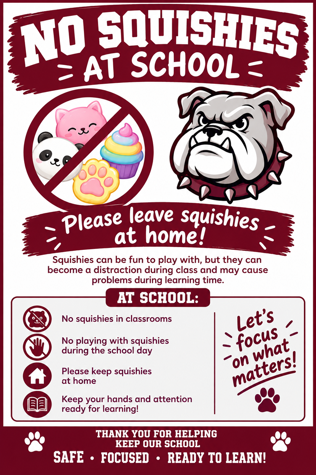 Important Update: Squishies and Toy Distractions