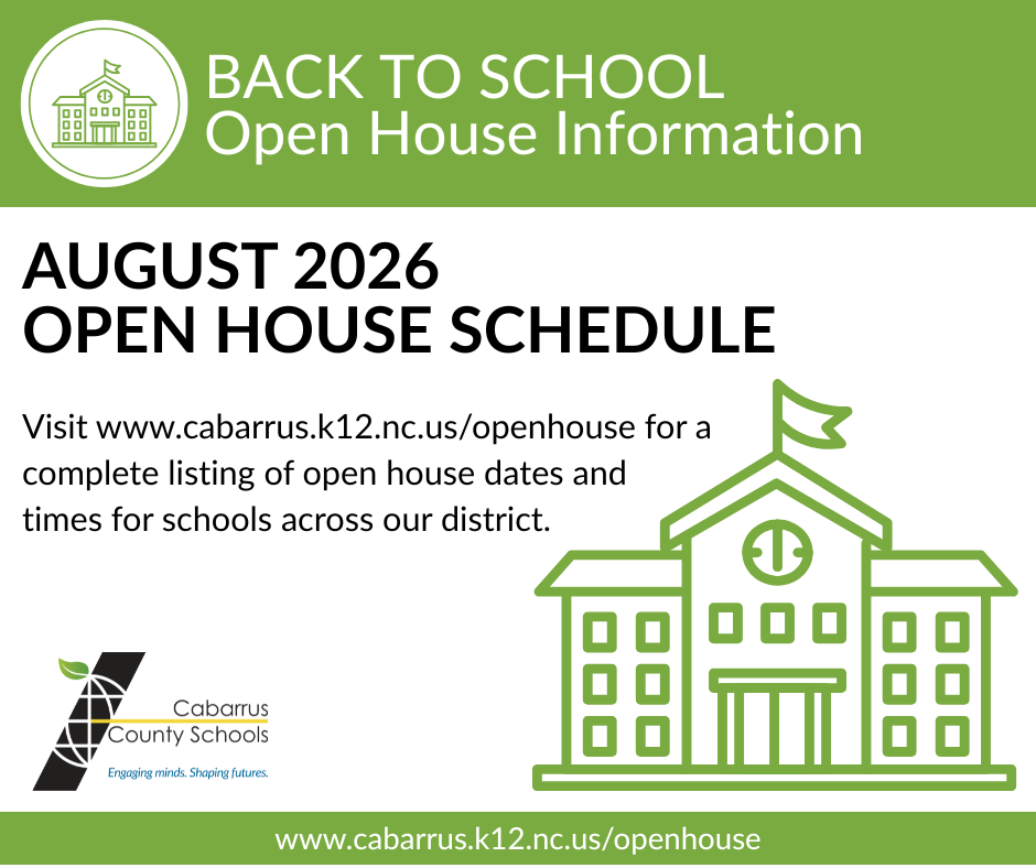 August 2026 Open House Schedules