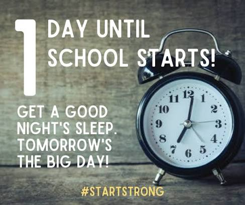 First Day of School Tomorrow at OMS! Be Prepared! 