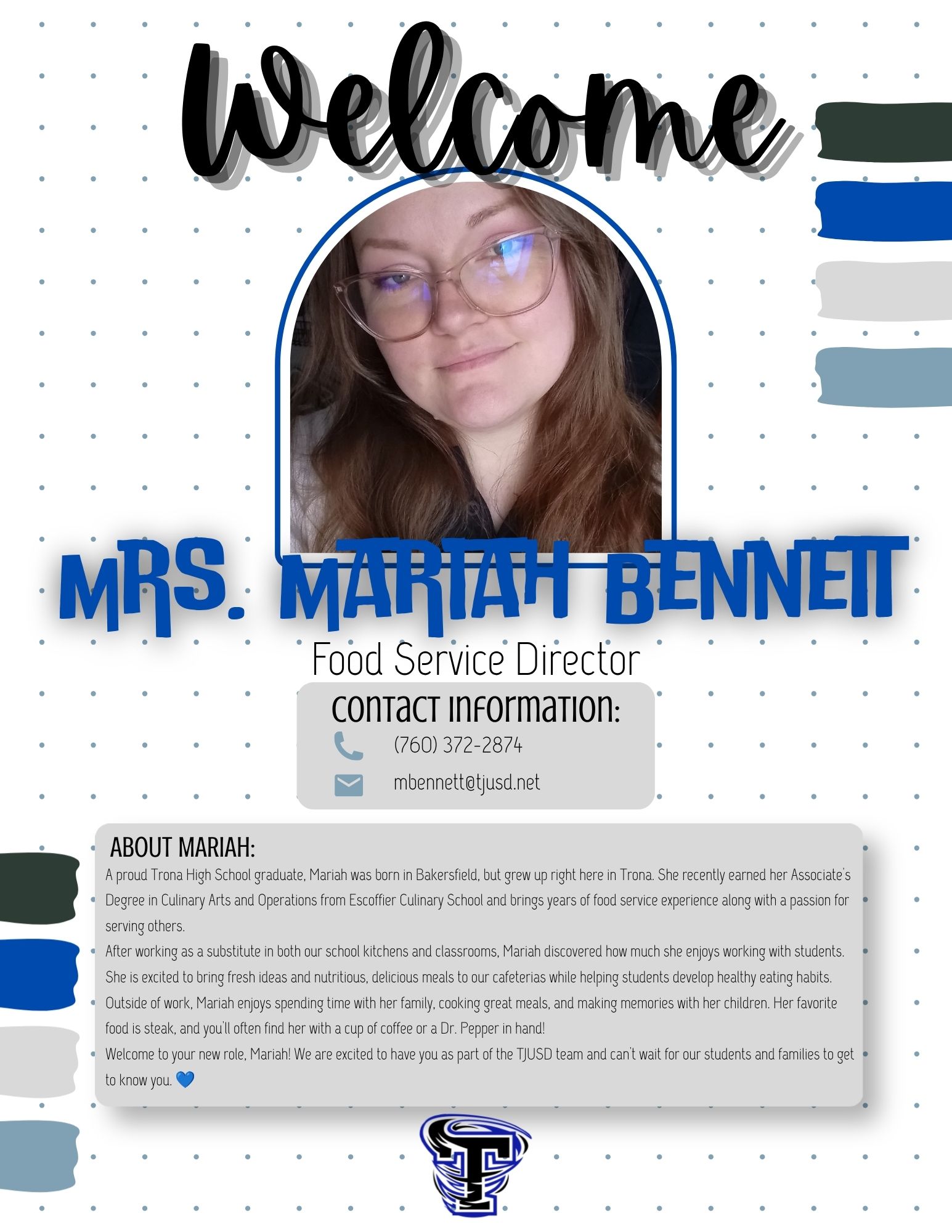 Welcome To the TJUSD Team Mariah! 