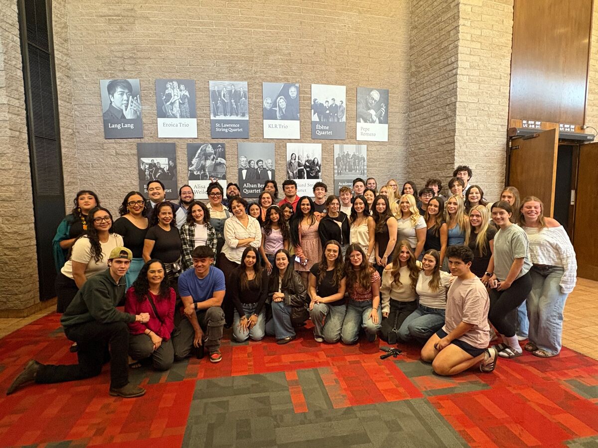 CFHS Seniors Experience the Magic of "Anita"  --- and Have a Surprise Reunion with a CFHS Grad!