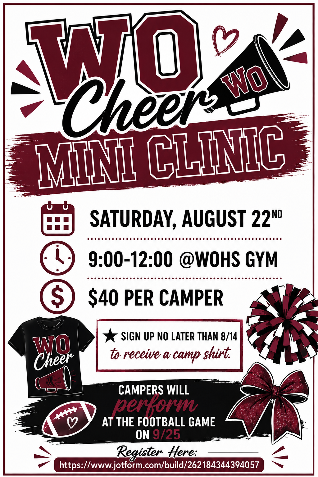 WO Cheer Mini Clinic!