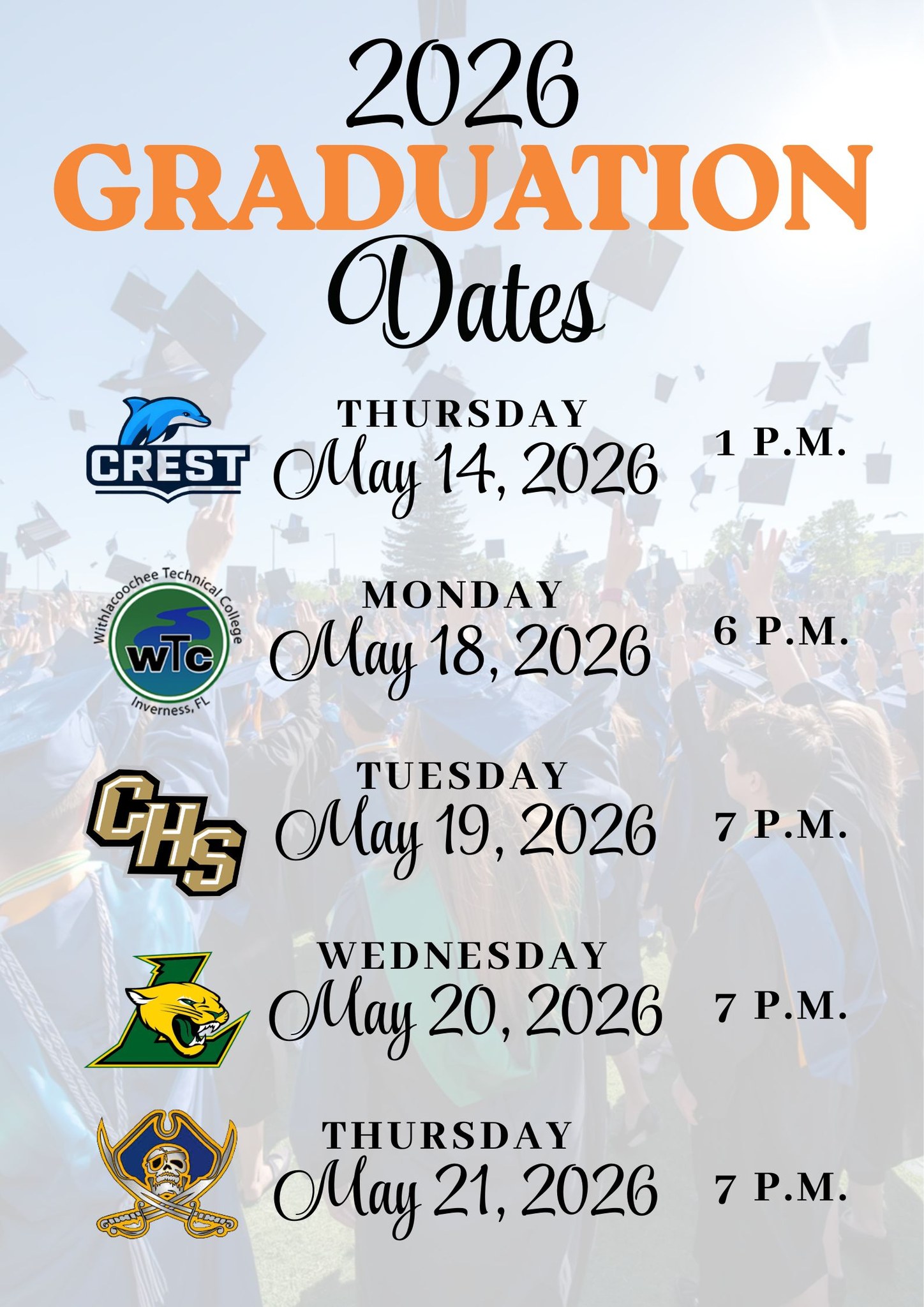 Graduation Safety Updates
