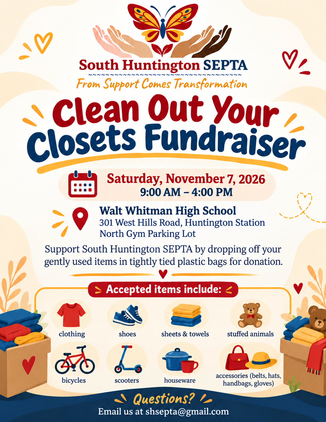 SEPTA's Clean Out Your Closet Fundraiser - Saturday, November 7th