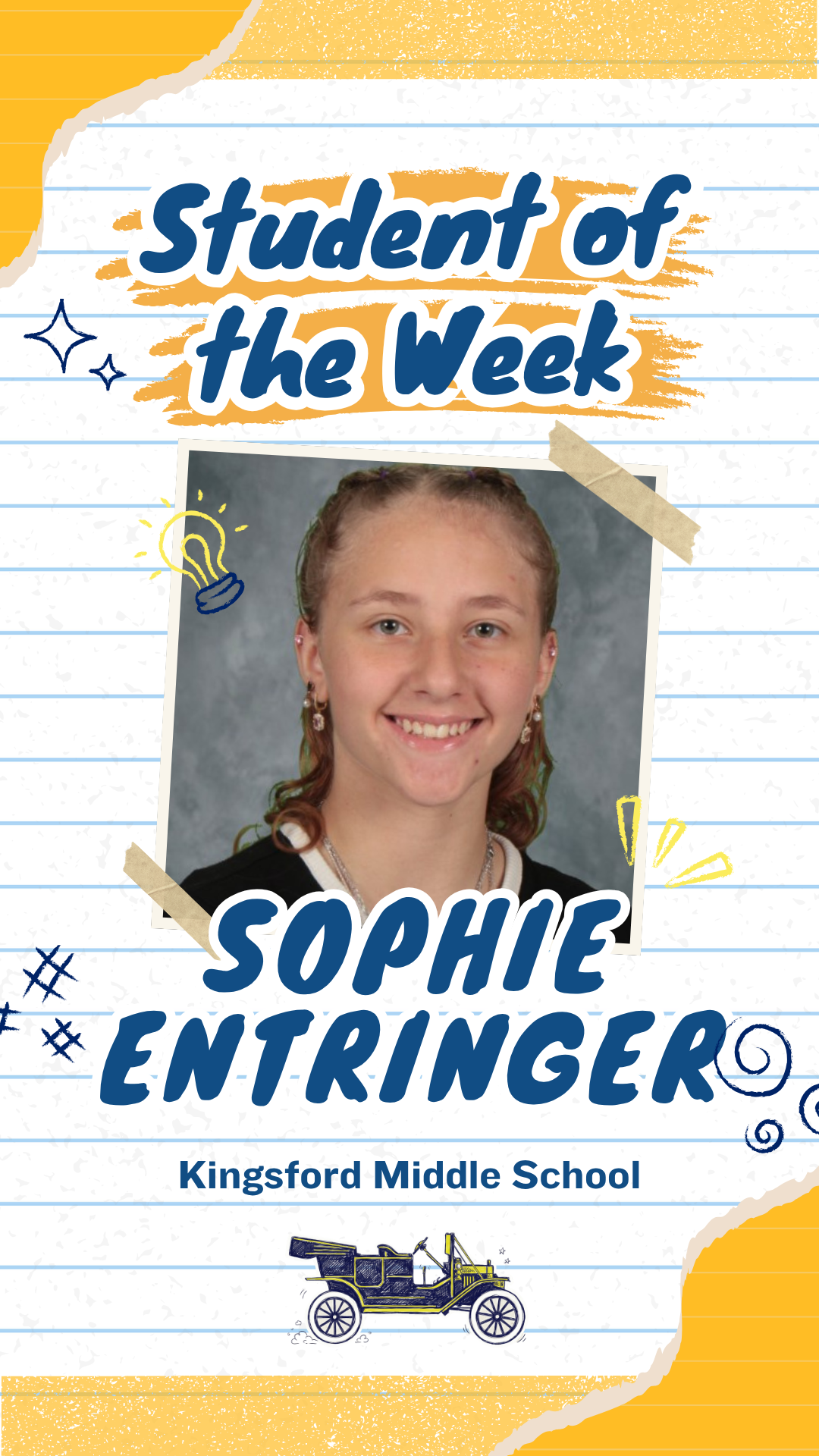 KMS Student of the Week, May 18, 2026