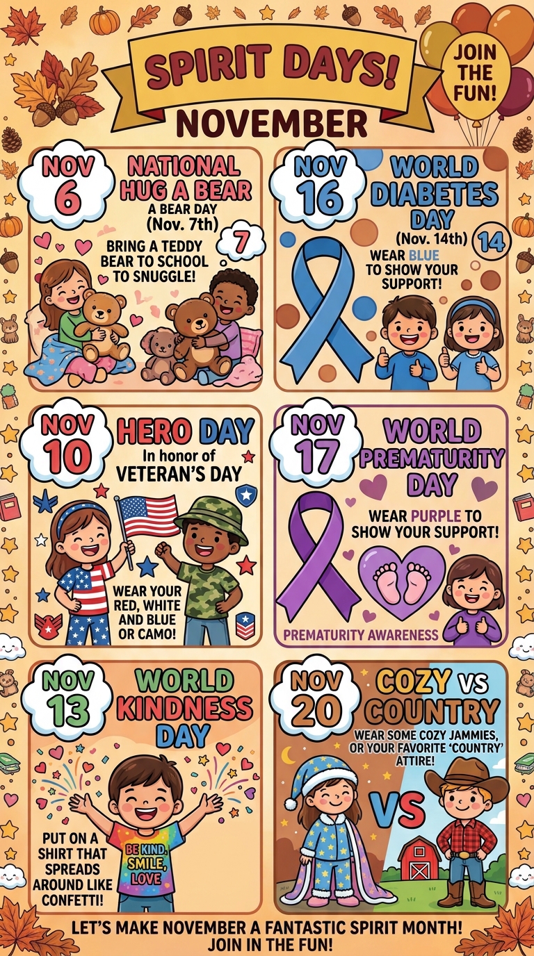 November Spirit Days