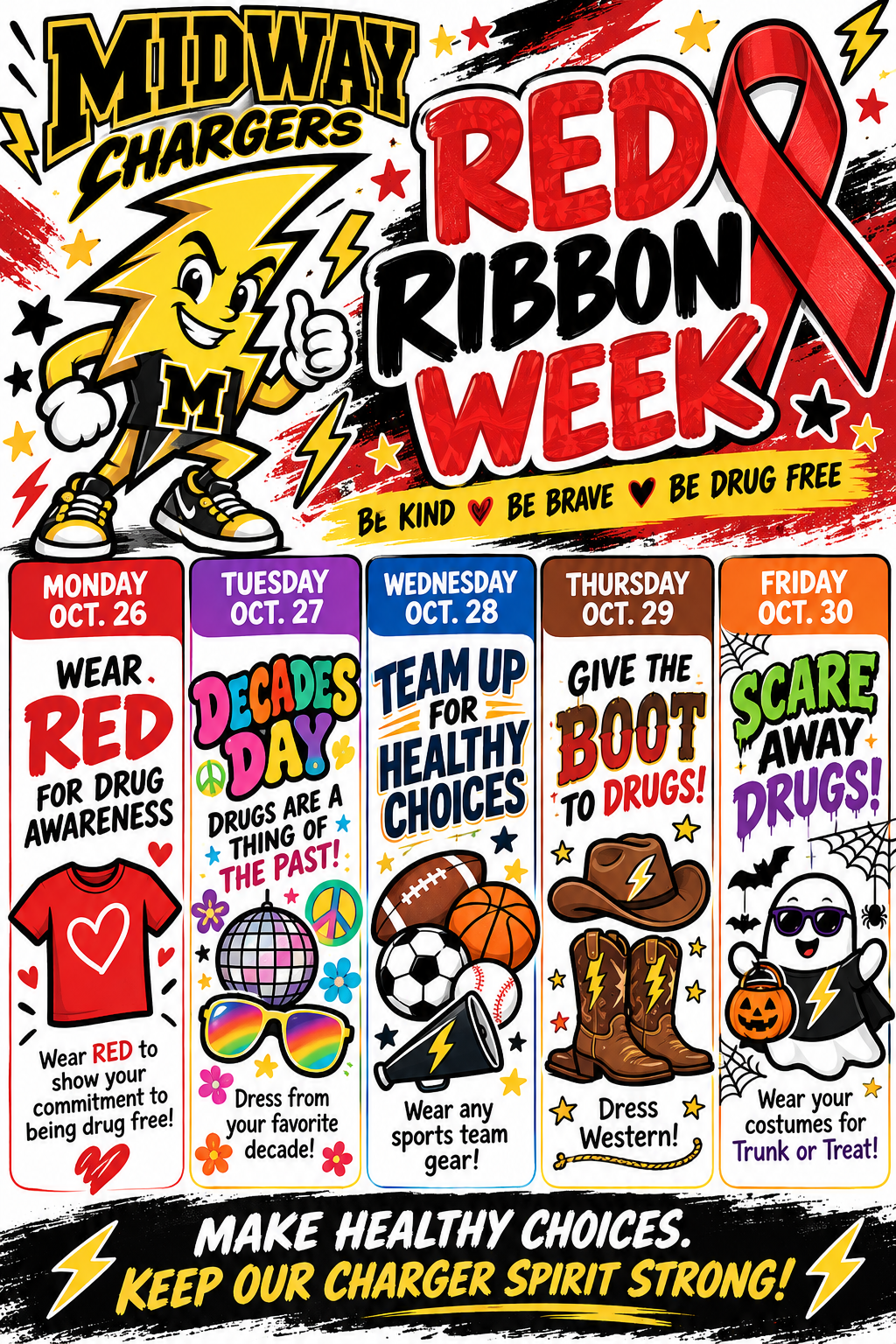 Red Ribbon Week Oct 26-30, 2026