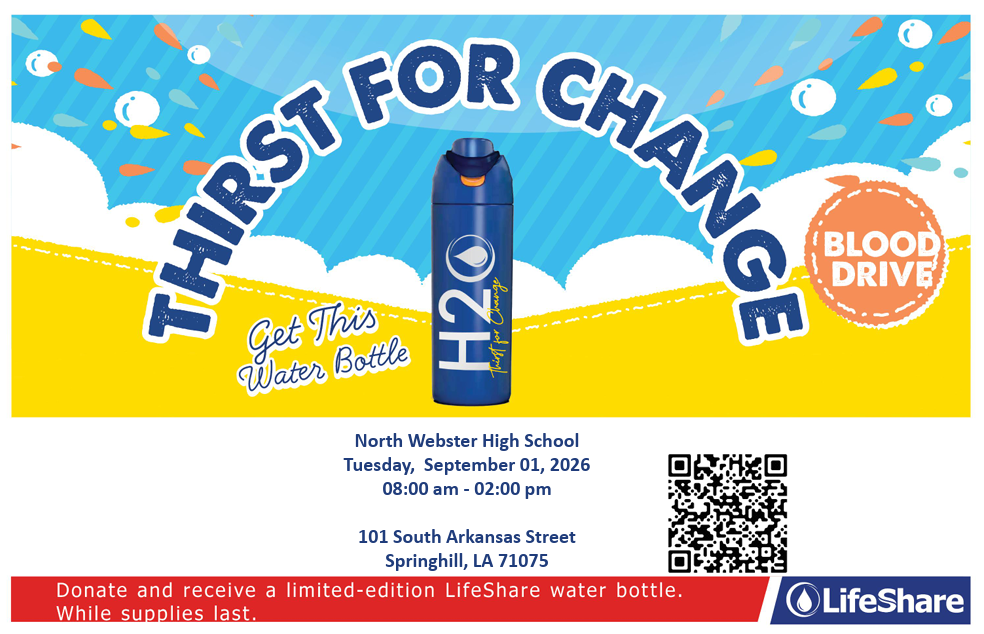 Blood Drive September 1, 2026